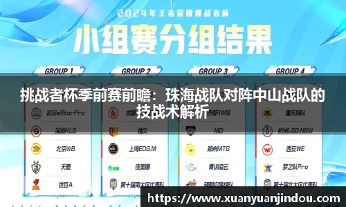 挑战者杯季前赛前瞻：珠海战队对阵中山战队的技战术解析